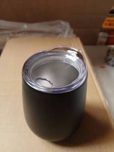 lot 5377 image: Case of 25 10 oz Stainless Steel VACUUM Bottles BLACK