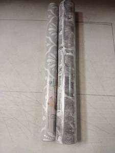 lot 19407 image: 2 Rolls of Self Adhesive Wall Paper -Grey Theme