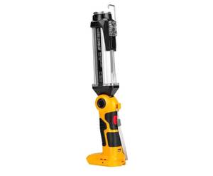 lot 19441 image: Flashlight for Dewalt 20v Battery, 35w 2000LM Portable Light with 3 Modes Lighting, USB-A Charging Port, Hook for Car Repairing, Garage, Jobsite, Power Outages - Retail $39