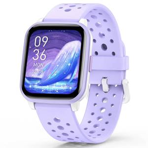 lot 15447 image: Butele Kids Smart Watch Girls Boys, Smart Girls Watch for Kids Smart Watch Gifts for 4-16 Years Old with Sleep Mode Multiple Sports Modes Pedometer Birthday Gift for Boys Girls (Purple) Missing Charger
