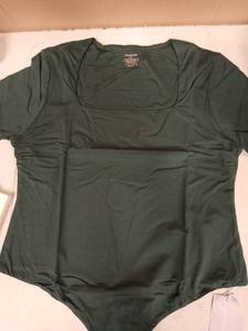 lot 15451 image: Mango Pop XXXL Womens T-Shirt Short Sleeve Body Suit Green