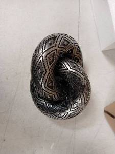 lot 15455 image: Decorative Metal Knot Tie  with Geometric Pattern