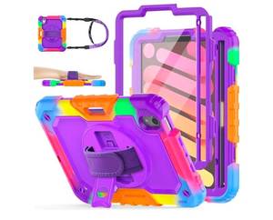 lot 15460 image: Kids Tablet Case with Screen Protector, Hand Strap and Stylus Pen Ipad Mini