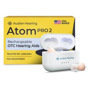 lot 15462 image: Audien Atom Pro 2 Hearing Aid - Retail $289