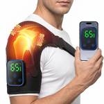innoKnead Shoulder Heating Pad and Shoulder Massager for Pain Relief Deep Tissue, Detachable Cordless Heating Pad with App Control, Heated Shoulder Wrap for Rotator Cuff, 7 Heat Levels, Universal Fit - Retail: $60