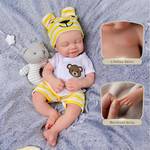 BABESIDE Lifelike Reborn Baby Dolls 16'' (Weight 4 lb) Full Platinum Silicone Reborn Baby Girl Realistic-Newborn Baby Doll Sleeping Girl Real Life Baby Dolls with Toy & Gift Box for Kids Age 3+ - Retail: $120