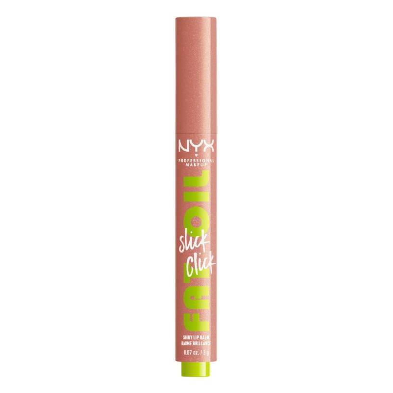 lot 134 image: NYX Professional Makeup Fat Oil Slick Click Tinted Lip Balm - Group Chat - 0.07oz - Retail $18