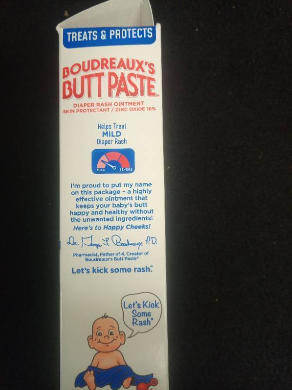 lot 103 image: Boudreauxs Butt Paste Sensitive Skin Diaper Rash Ointment 4oz - Retail $8