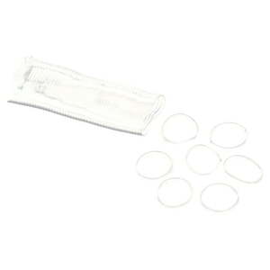 lot 110 image: Gimme Beauty Medium Clear Elastics Hair Band - 500ct - Retail $8