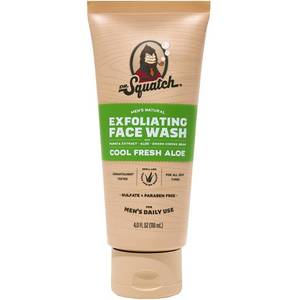 lot 160 image: DR. SQUATCH Mens Face Wash - Cool Fresh Aloe - 4oz Paraben-Free, Sulfate-Free, Normal Skin, Gel - Retail $19