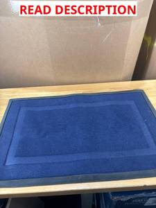 lot 1567 image: 31x20 rubber backed mat - NAVY