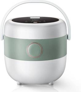 lot 1568 image: $53 Bear 3-Cup Rice Cooker with 3D Heating, Fuzzy Logic, Nonstick, Touchscr
