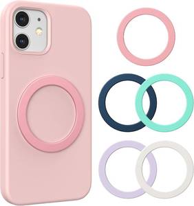 lot 1619 image: MagSafe Ring Sticker 5-Pack, Silicone Colorful Magnetic Ring (Radiance)