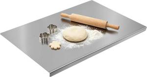 lot 1652 image: Stainless Steel Cutting Board with Lip, 24 x 16 in (60 40 cm)