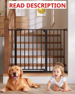 lot 1658 image: $60 InnoTruth Baby Gate for Stairs, 30 Tall, Pressure-Mounted, Dual Lock 2