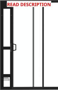 lot 1663 image: $113 Hakuna Pets Dog Door for Sliding Glass Door, 6.7 x 9.3 in flap