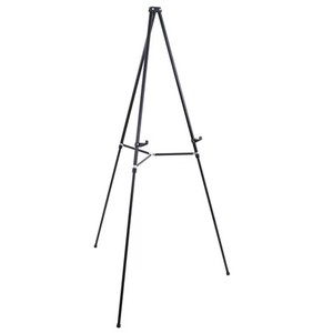 lot 1681 image: U.S. Art Supply 66 Black Aluminum Display Easel & Presentation Stand