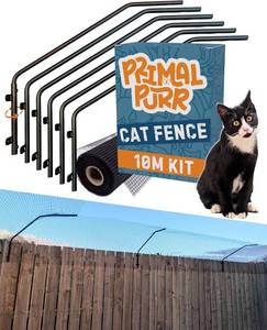 lot 1692 image: $160 Cat Fence Barrier - Height Extender for Pets (Catio, 10m33ft)