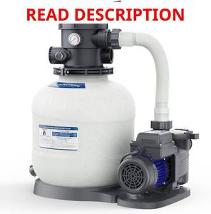 lot 1706 image: $230 AQUASTRONG 14in Sand Filter Pump with Timer