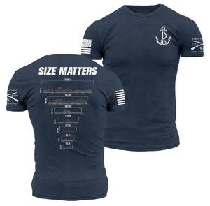 lot 1730 image: Grunt Style Dock Size Matters T-Shirt - Midnight Navy - Large