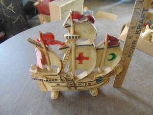 lot 4866 image: Brass Sailboat Door Stop