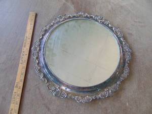 lot 4881 image: Silver Plate Serving Tray