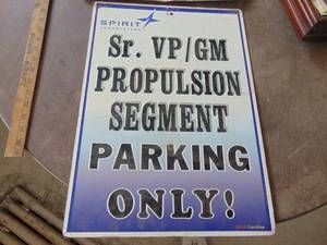 lot 4886 image: Pair of Metal Signs