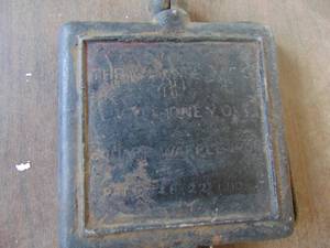 lot 4912 image: Wagner waffle iron- no base