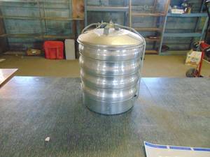 lot 4936 image: Aluminum Miners Lunchbox 