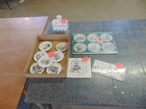 lot 4961 image: Bremen - Germany - Coasters - Tiles and Flask