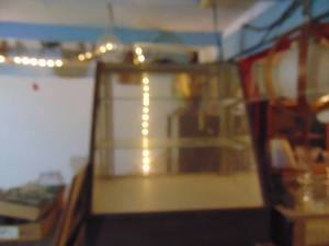 lot 4989 image: Countertop display case- 24 wide 18 deep or so - heavy