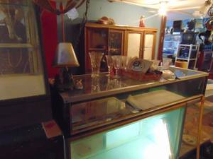 lot 4990 image: Countertop display Case 810 tall 24 deep and 60  long 