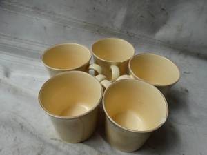 lot 27912 image: 5 Coffee Cups Lot lightpastel yellow Coffee cups