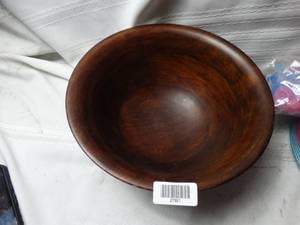 lot 27921 image: Wooden Bowl Decoration Bowl High Quality Thick Wood