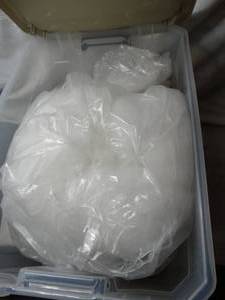 lot 26289 image: Lot of stuffing for crafts, pillows, couch repair stuffed animals etc