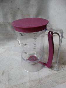 lot 27874 image: Batter Dispenser with Measurement Markings Handheld pancake cupcake waffle crepe muffin batter separator for baking