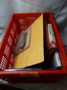 lot 26282 image: Lot of Misc. Crafting books various crafting styles and some craft supplies