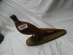 lot 27980 image: pheasant hen statue decoration