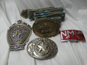 lot 36609 image: Lot of collectible belt buckles for belt