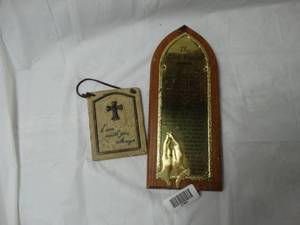 lot 27953 image: two piece Christian wall decor