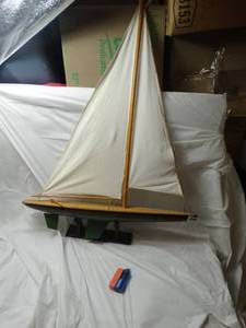 lot 27967 image: Large Boat decoration with stand