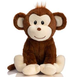 lot 29 image: HollyHOME Monkey Stuffed Animal Cute Monkey Plush Toy Birthday Gifts for Kids 12 Inch Brown - Retail $19