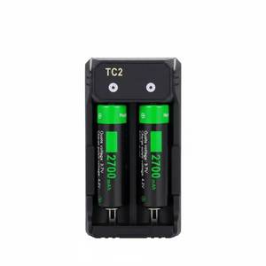 lot 51 image: 18650 Battery Charger Set for 3.7V Li-ion Rechargeable Batteries 21700 16340 14500 18500 18650, High-Speed Charging Dock for Flashlight & Household Devices - Retail $19