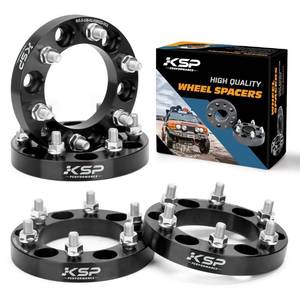KSP 1 inch 6X5.5 Wheel Spacers for Tacoma 2016-2023, 6x139.7 mm to 6x139.7 mm Thread Pitch M12x1.5 Hub Bore 108mm Adapters for 6 Lugs Tacoma 2005-2015, 4Runner Tundra FJ Land Cruiser, Not Hubcentric - Retail: $95