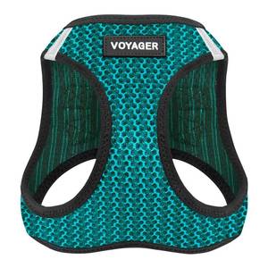 lot 102 image: Best Pet Supplies Voyager Step-in Air Harness - All Weather Mesh, Reflective, No Pull Harness for Dogs, Cats - Secure with Hook & Loop Fastener, Buckle, Double D-Rings - Turqupise 2-Tone, L - Retail $15