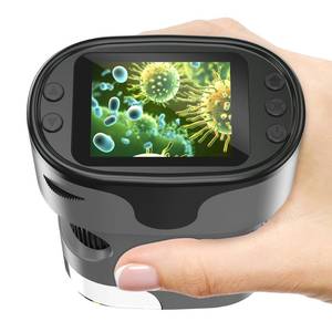1000X Handheld Microscope for Kids 4K 2.0" Screen Rechargeable Mini Pocket Digital Microscopes w/Slides Kit Portable Edu Gift Age 4-6 8-12 Children Students (Grey) - Retail: $40