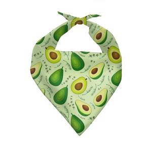 lot 110 image: Forchrinse Avocado Pattern Dog Cat Bandana Triangle Pet Scarf Adjustable Kerchief Pet Bib Pet Costume Accessories Decoration for Puppy Dog - Retail $11
