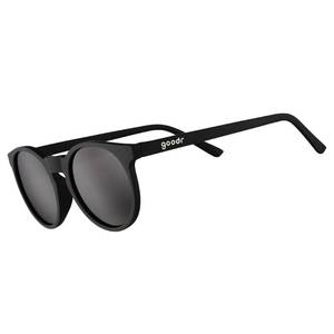 lot 120 image: goodr Its Not Black Its Obsidian Polarized Round Sunglasses for Men & Women, Small Sized (Circle G), Solid Frames with Black Mirrored Reflective Lens, UV400 Protection, No Slip, No Bounce - Retail $25