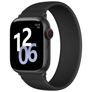 lot 124 image: Zedoli Sport Solo Loop Band Compatible with Apple Watch Bands 40mm 42mm 41mm 38mm Women, Stretchy Soft Silicone Elastic Waterproof Replacement Strap for iWatch Series 11 10 9 8 7 6 5 4 3 2 1 SE, Black - Retail $14