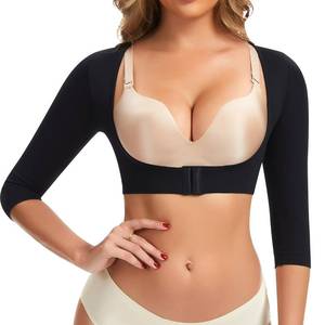lot 130 image: JOYSHAPER Upper Arm Shaper for Women Posture Corrector Tops Compression Sleeves Slimming Sleeves M - Retail $19